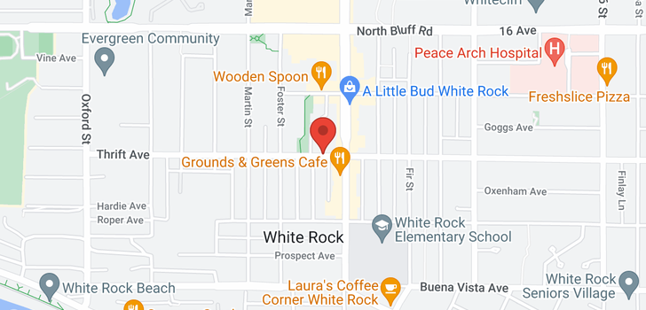 map of 1503 15165 THRIFT AVENUE